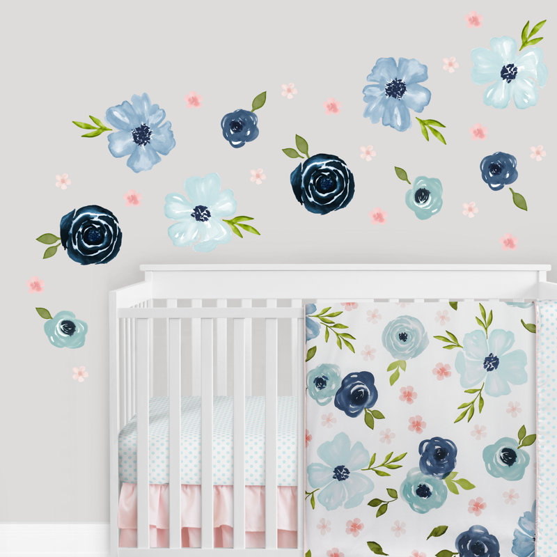 Sweet Jojo Designs Wall Decal, Blue/Pink