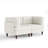 Upholstered Beige Tufted Corduroy Modular Sofa with Pillow Back-627157602