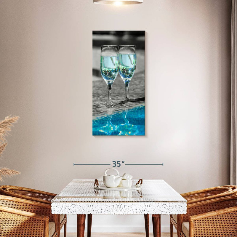 " Pop Pool Wine " by SodaPopArt, 42" H x 21" W x 1.25" D