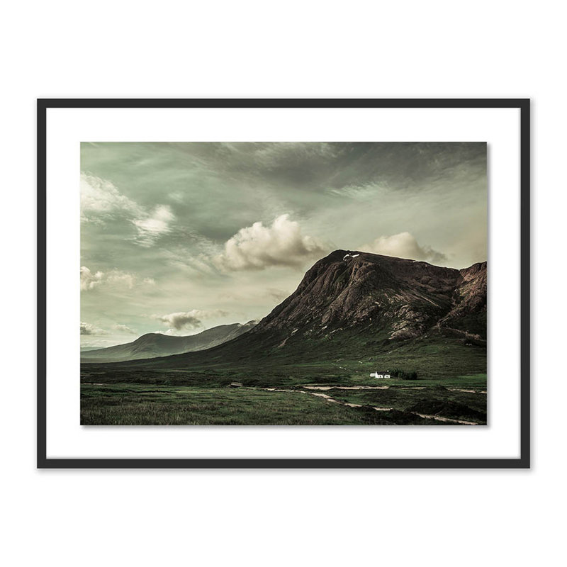 Scotland I Print by Joe Mania, Black, 30" H x 40" W x 2.5" D