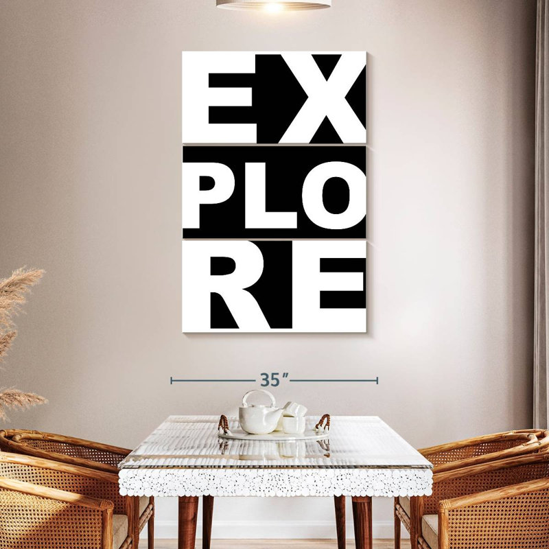 Tergel Explore Typography, 50" H x 32" W
