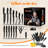 NutriChef 17 Piece Stainless Steel Assorted Knife Set