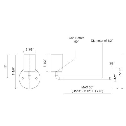 Barclay 1 - Light Spotlight, Black