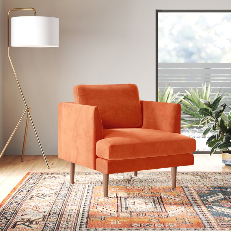 Miller Upholstered Armchair & Reviews | AllModern