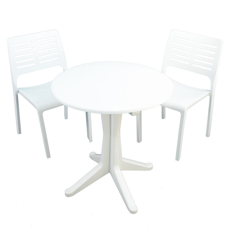 Darcey 2 - Person Dining Set, White