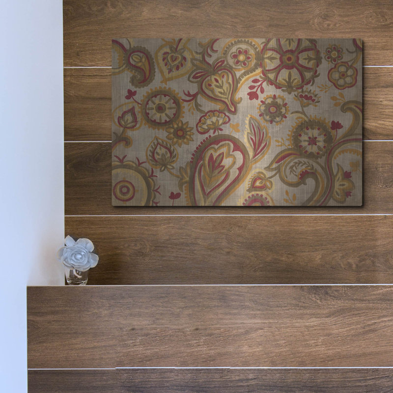 "Linen Paisley" par Silvia Vassileva, H 12 po x l 16 po