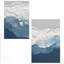 Art mural rectangulaire en lin bord de mer pour le salon et la chambre à coucher-461207508