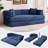 78.8" Modern Convertible Chaise Lounge Sofa Bed, 2-in-1 Sleeper with Removable Pillow-1250029627