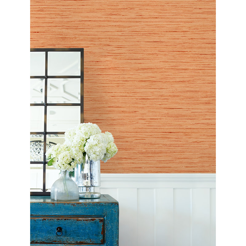 Vinyl Wallpaper Roll, Persimmon