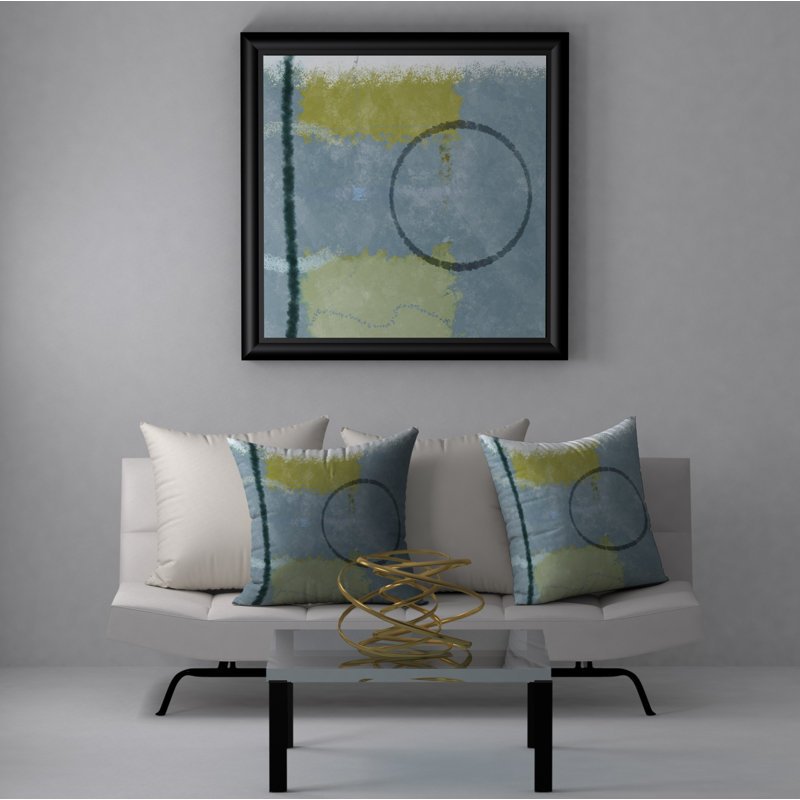 Abstract Reversible Throw Pillow, 20" x 20"