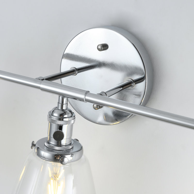 Éclairage pour meuble-lavabo à 3 ampoules en nickel à intensité variable Lickel