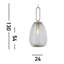 Giorgia 1-Light Single Chandelier-1228353808-1228353823