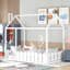 {Les lattes ne sont pas incluses} Structure de lit simple en bois avec clôture-124917347