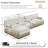 L-shaped, breathable, comfortable fringe-trimmed sofa-128969661-128969662