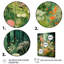 Enigma, fleurs de jardin roses et vertes 3 - tachisme, art mural-81918190-115622911