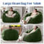 Pouf géant en fausse fourrure en forme de coquillage, fauteuil d'appoint confortable avec dossier de soutien-1449670908