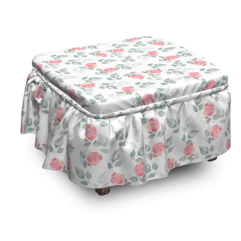 Box Cushion Ottoman Slipcover