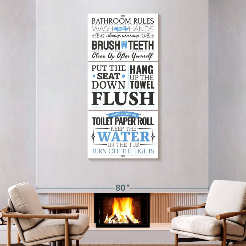 Plaque murale pour salle de bain, H 75 po x l 36 po