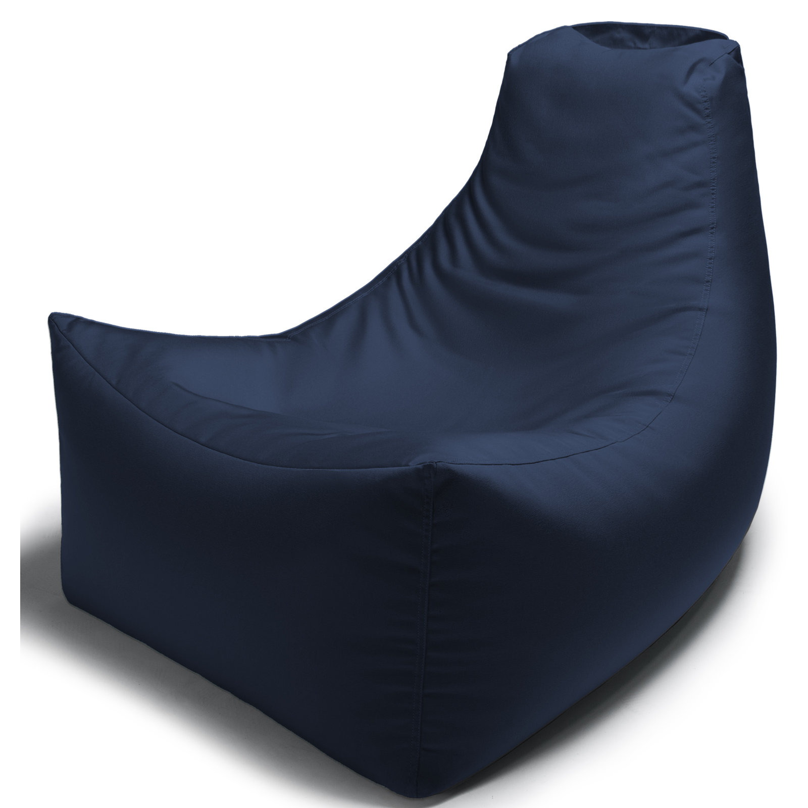 Juniper Outdoor Bean Bag Chair, Navy Blue Acrylic