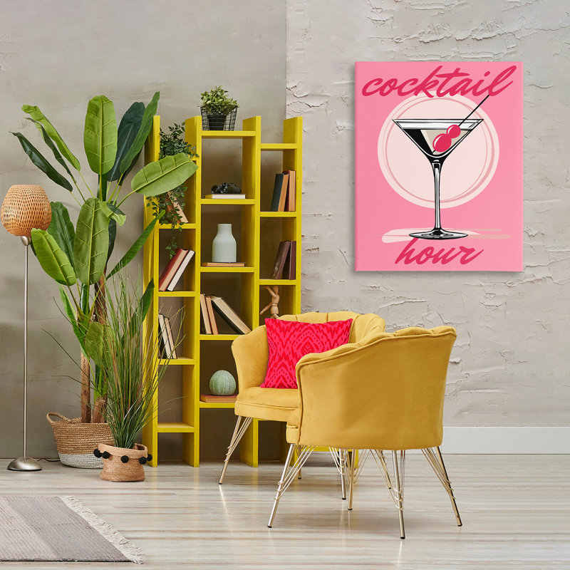 «Pink Cocktail Hour» par Elizabeth Medley, H 40 po x l 30 po