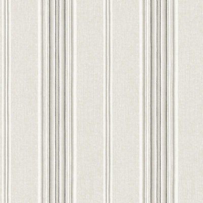 Calvados Grey Linen Stripe Wallpaper
