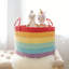 Mapes en corde de coton tissé à la main - Grand bac décoratif pliable et robuste pour les couvertures, les jouets, la lessive, le boho et la décoration minimaliste-1436270532