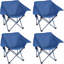 Ensemble de 4 chaises de camping portatives pliantes pliantes compactes pour adultes pour camp de camping robuste-874285174