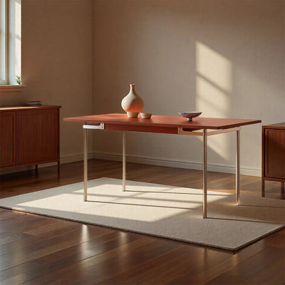 Simple luxurious solid wood dining table