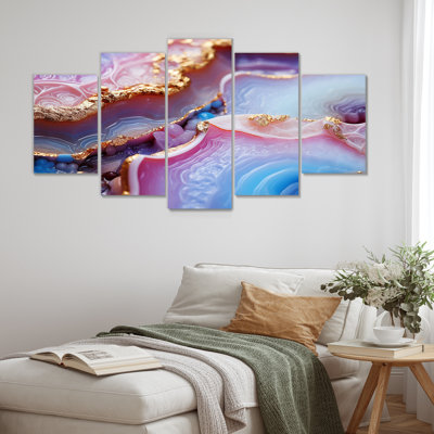 Meda - Marbre, décoration murale 5 pièces