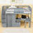 Wooden Loft Bed With Built-In-Desk And Stairs-52340985-52340984