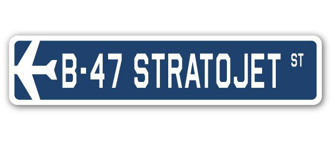 Plaque de rue Arlen B-47 Stratojet Air Force, H 6 po x l 24 po x P 1 po