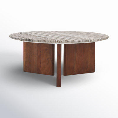 Ferney Round Marble Top Coffee Table by Joss & Main