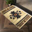 Le tapis crème en polypropylène, 24 po x 36 po, teinté, ajoute du charme aux balcons en crème, 2 pi 3 pi, en polypropylène, rehausse le design intérieur-1330482624