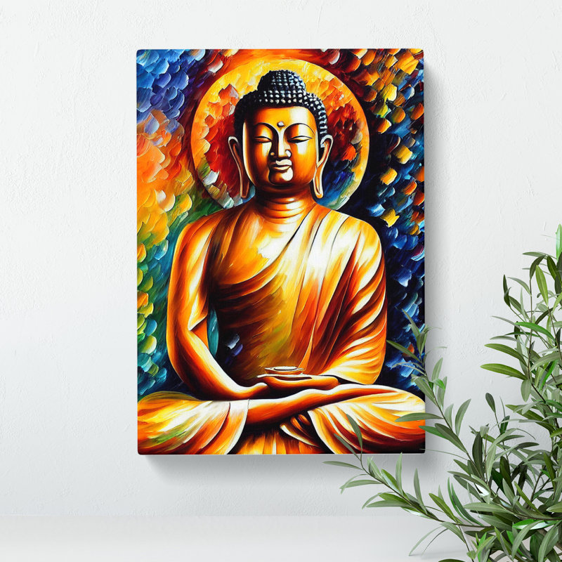 XV1022-4982X View Of Buddha No.3 -, No Matte, 50cm H x 35cm W, Wrapped Canvas