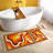 Luxurious Bathmat Set (2 Pieces), Orange, 19.7 x 23.6 inches & 23.6 x 39.4 inches | 100% Polyester, 650 g/m², 0.2 in Pile Height | Non-Slip Underside, Easy to Clean with Machine Wash & Vacuum | Stylish & Functional Bathroom Decor