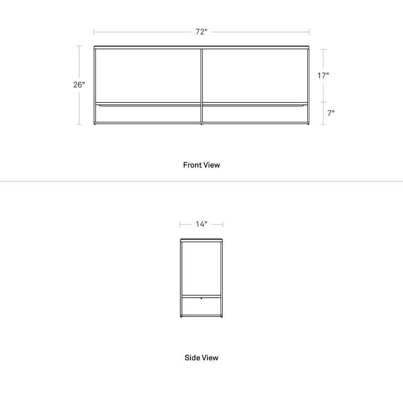 Construct 72'' Console Table