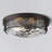12 Inch 2-Light Flush Mount Ceiling Light With Hammered Glass-530083291-530083294