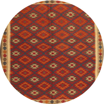 Tapis contemporain rouge / brun