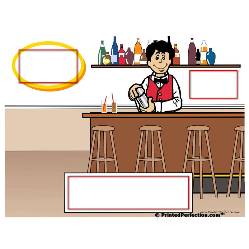 Barman personnalisé - aimant en bois pour homme - excellent cadeau!, Oui