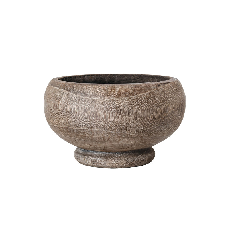 Round Paulownia Wood Planter