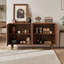 Buffet de 63 po avec rangement, armoire arquée avec tablettes réglables, crédence pour le salon, le vestibule, la cuisine