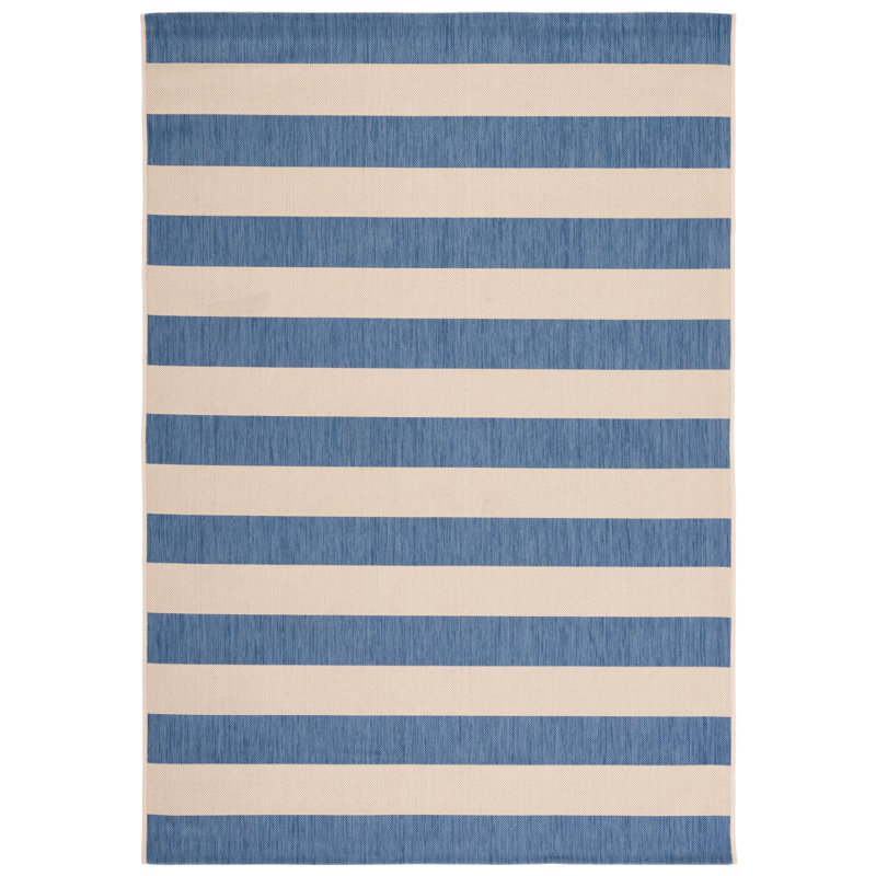 Peterman Performance Striped Indoor/Outdoor Area Rug, Rectangle 6'7" x 9'6"