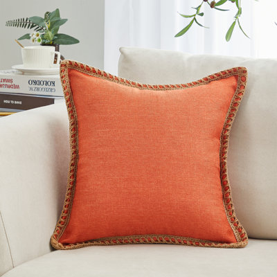 Coussin décoratif en coton Cotton Linen