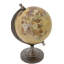 Globe terrestre en aluminium brun