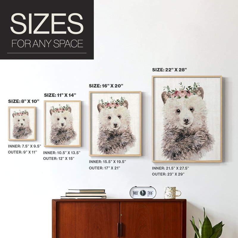 Dressy Cub Framed Print - Solid Wood