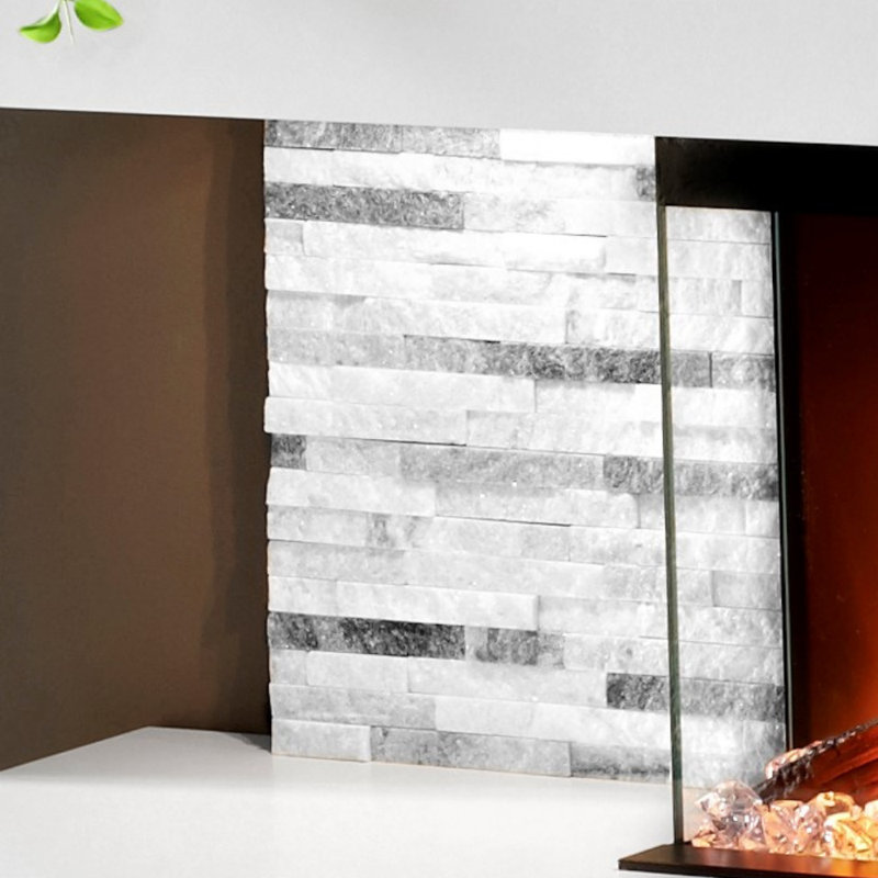 Vegas 72-Inch Wall Mounted Electric Fireplace | Fully Assembled | 3-Sided Panoramic Flame | Remote Control | LED Side Lights