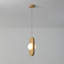 Luminaire suspendu en bois naturel à 5 lumières Vidalite Orbita avec abat-jour en verre givré et DEL intégrée-2066131047