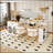 80-Inch Expandable Kitchen Island With Dining Table, Solid Wood Grain Countertop, Power Outlet, And Mobile Storage-824891035