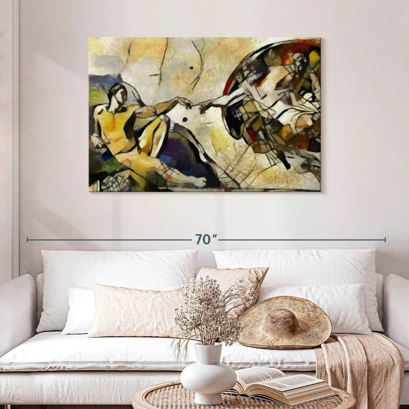 Leisha, création abstraite d'Adam, H 30 po x l 45 po