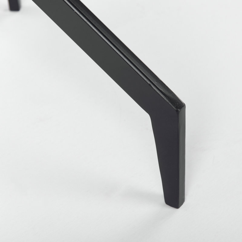 Arpiar Marble Top End Table, Black